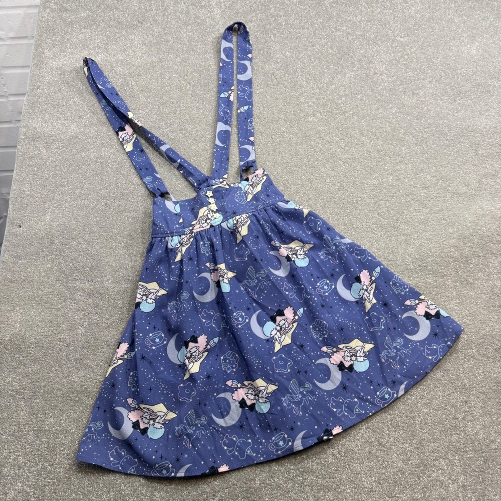 Little Twin Stars Celestial Night Suspender‎ Skirt Sanrio Purple Kiki Lala XS - Picture 8 of 14